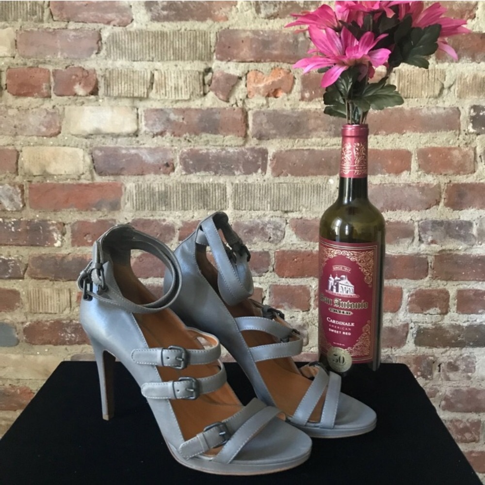 J Crew Open-Toe Strap Heeled Sandals